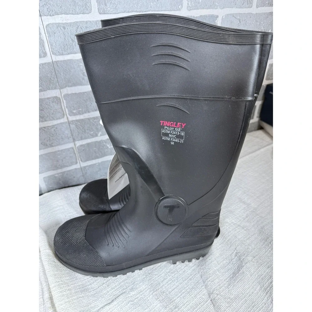 Tingley Pilot G2 Mens Black Composite Safety Toe Knee Boots 31261 Size 10 NEW‎